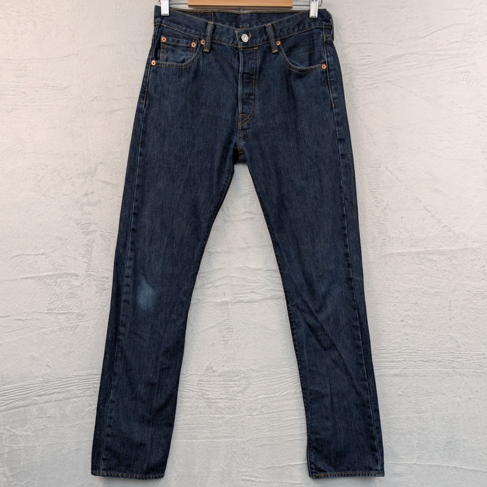 Levi's 501 Jeans Men's 31x31 Indigo Raw Straight Leg Red Tab Button Fly